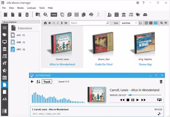 📚 Alfa Ebooks Manager anmeldelse: programvare for å administrere lydboksamlingen din