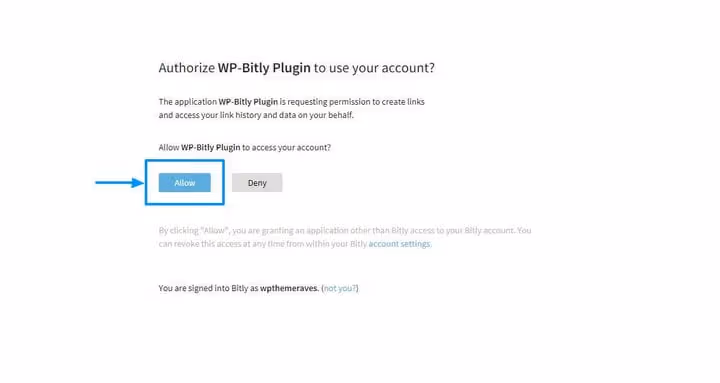 Bitlyn valtuutussivu