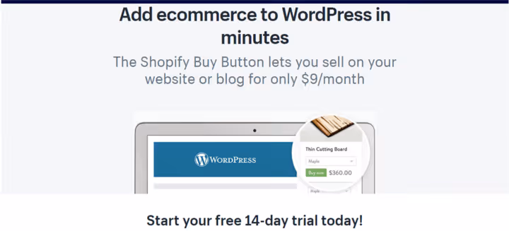 Panel de Shopify con fichas de producto y analíticas
