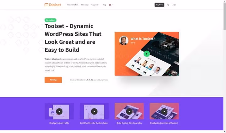 Toolset-plugin-grensesnitt for WordPress