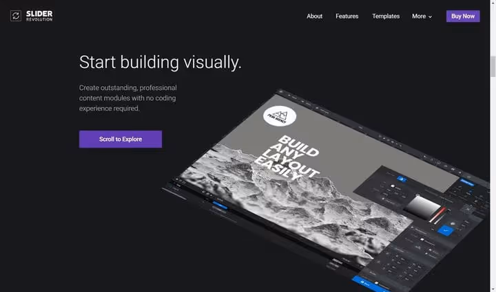 Slider Revolution-plugin for WordPress