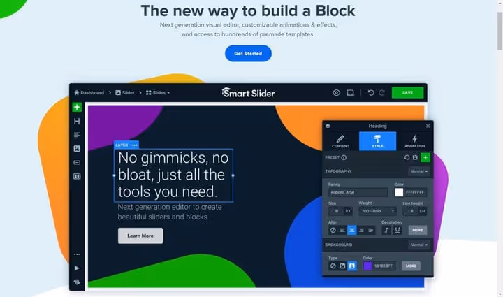 Smart Slider 3-plugin for WordPress