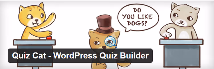 Quiz Cat quiz builder in WordPress admin