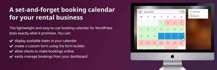 WP Booking System online broneerimisvorm