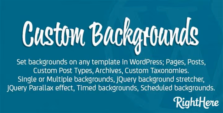 Página do plugin Custom Backgrounds no CodeCanyon