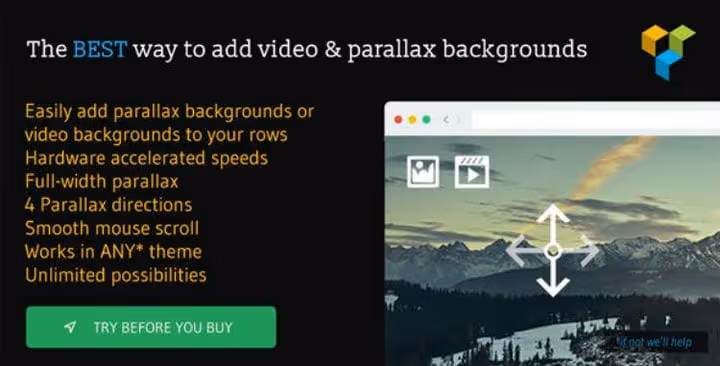 Configurações de fundo com efeito parallax no WPBakery