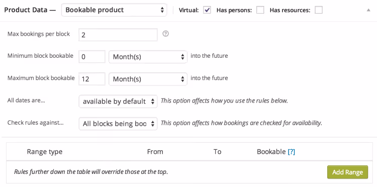 WooCommerce Bookings, booking av timer via nettbutikk