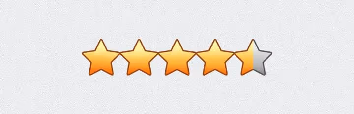 Valutazione WP Post Ratings a cinque stelle sotto l'articolo