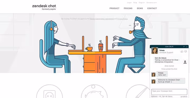 Enhetligt Zendesk-gränssnitt med chatt, e-post och sociala nätverk