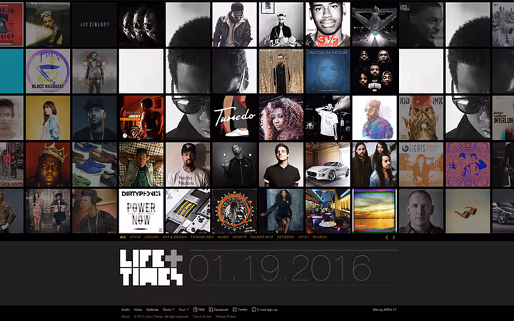 Offizielle Jay-Z-Website auf WordPress mit einzigartigem Design
