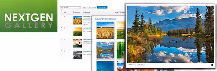 NextGEN Gallery-tilleggsside i WordPress-katalogen
