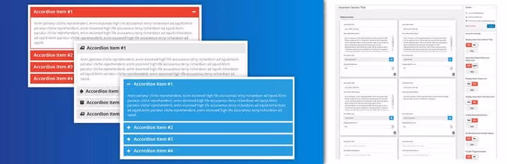 Accordion FAQ plugin farge- og stilinnstillinger
