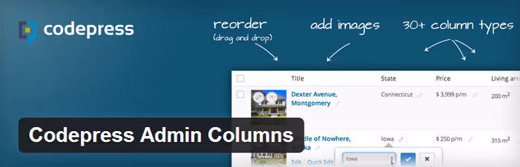 Konfigurera kolumner i WordPress inläggslista via Admin Columns