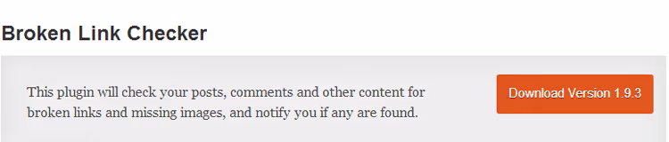 Broken Link Checker hanteringspanel för trasiga länkar i WordPress