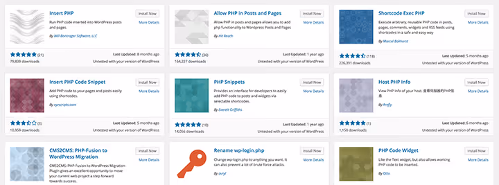 Installing plugins in WordPress admin
