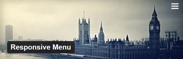 Responsive Menu plugin settings panel in WordPress admin