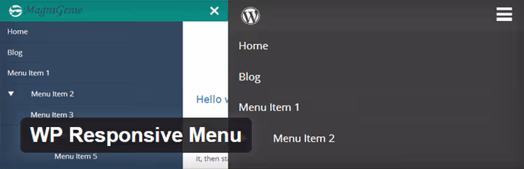 WP Responsive Menu appearance settings in WordPress admin