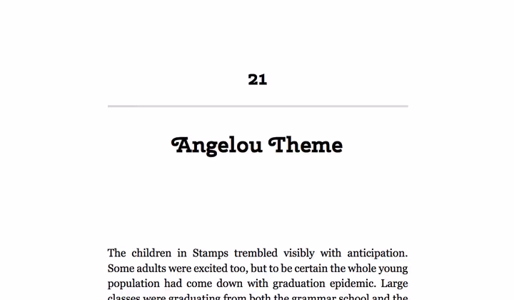 Aspetto del libro di PressBooks nel frontend
