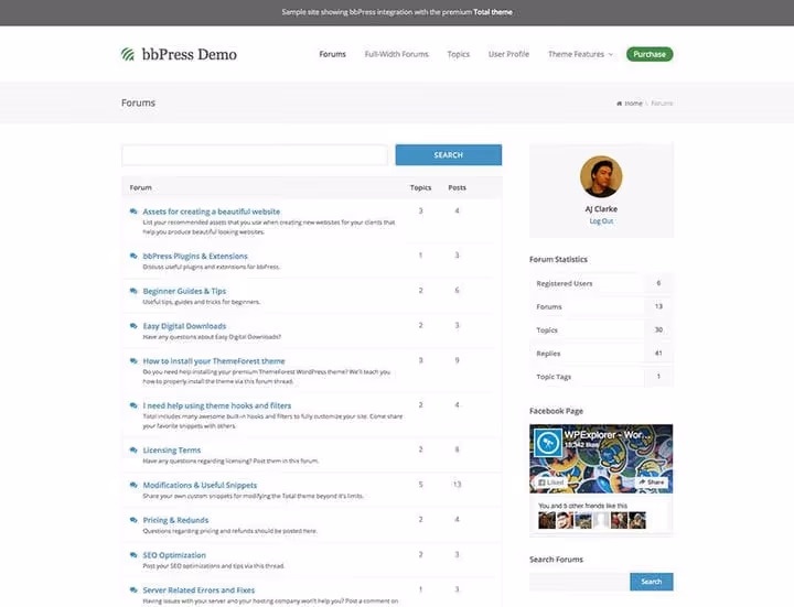 bbPress shortcodes and their use on a site