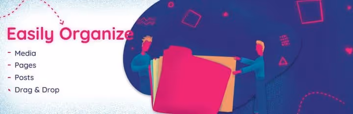 Folders plugin for organizing WordPress pages and media files