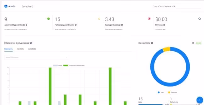 Configurar serviços e funcionários na Amelia