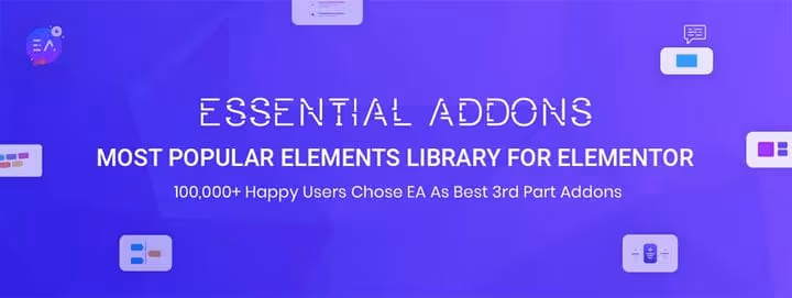 Essential Addons för Elementor, populärt tillägg