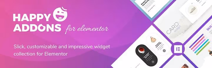 Happy Addons för Elementor med temabyggare