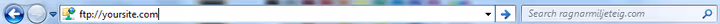Connecting to FTP via Windows Explorer address bar
