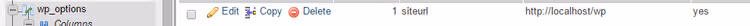 Replacing siteurl and home in wp_options table