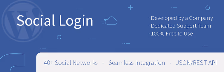 Przyciski logowania społecznościowego wtyczki OA Social Login