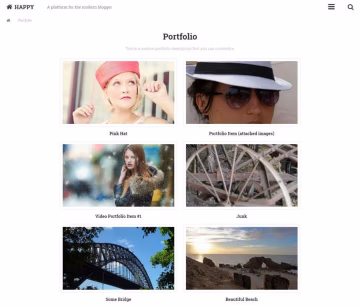 Photo Gallery by 10Web plugin-grensesnitt med visningsinnstillinger