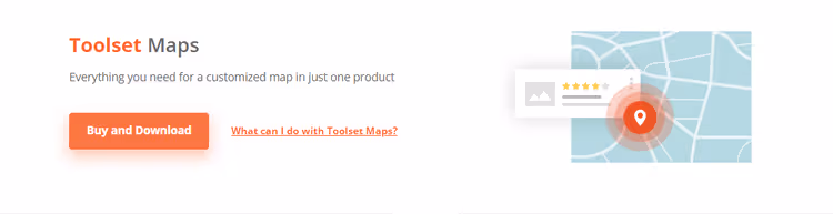 Toolset Maps kiinteistömerkinnöin ja suodattimin