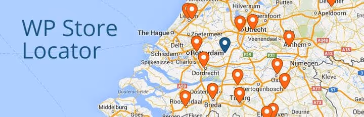 WP Store Locator myymäläkartalla, suodattimilla ja sijaintiluettelolla
