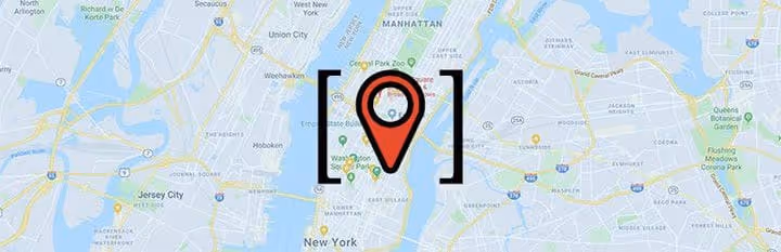 Google-kartta Simple Google Maps Shortcode -lisäosalla ja yhdellä merkillä