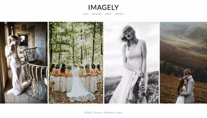 Fotogalleri i Imagely-tema på WordPress