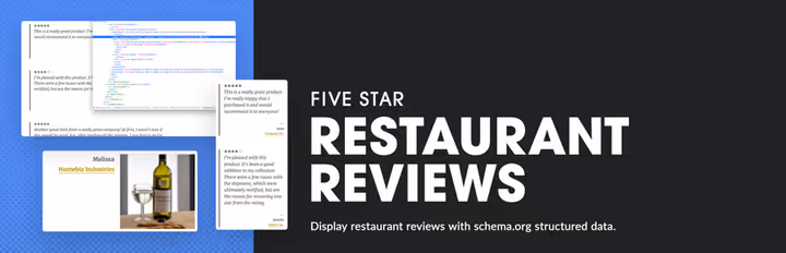 Bloco de avaliações Good Reviews for WordPress com estrelas
