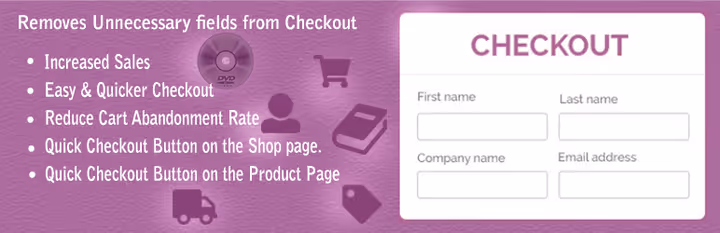Checkout simplificado para produtos digitais sem campos de morada