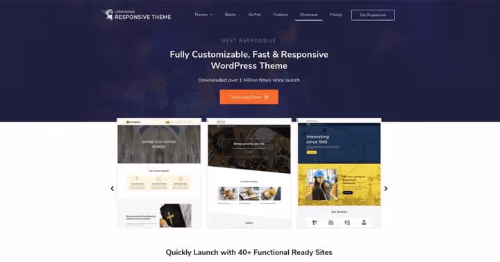 Адаптивна тема Responsive з готовими шаблонами для модних сайтів