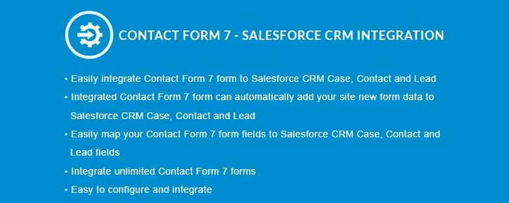 Intégration de Contact Form 7 avec le CRM Salesforce