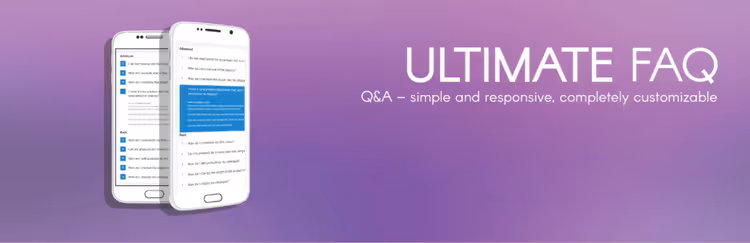 Plugin Ultimate FAQ com accordion de FAQ para WordPress