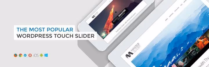 Editor visual de Master Slider con ajustes de transición