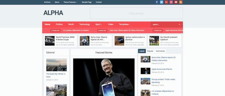 35 лучших тем в стиле новостей и журналов для WordPress