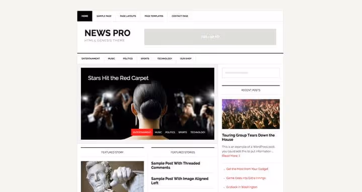 Temat News Pro, motyw potomny Genesis