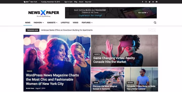 Тема Newspaper від tagDiv, конструктор сторінок для новинного WordPress-сайту