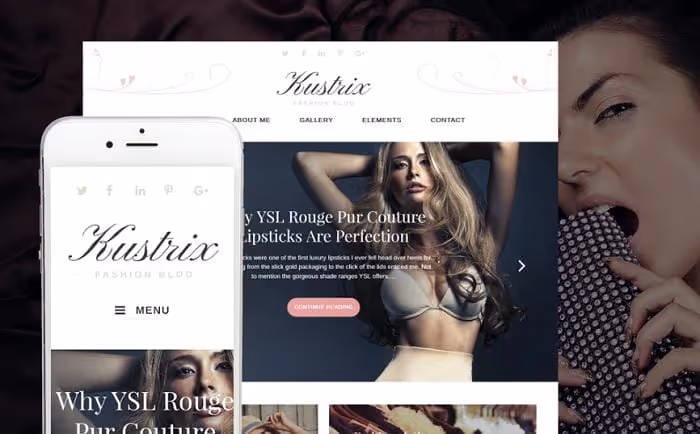Тема Kustrix Lifestyle, адаптивна сітка для новинного WordPress-журналу