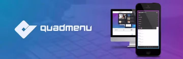 QuadMenu-Einstellungsoberfläche im WordPress-Admin-Panel