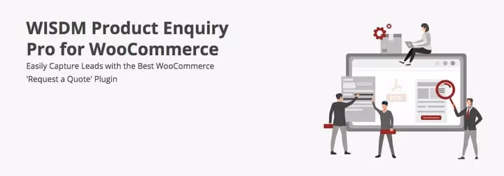 Formulaire de demande WisdmLabs Product Enquiry Pro avec champs personnalisés