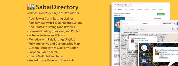 Inställningar för Sabai Directory-tillägget