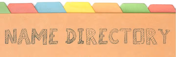 Inställningar för Name Directory-tillägget (ordlista)