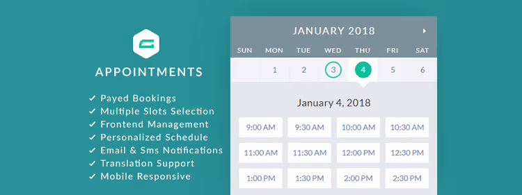 Plugin gAppointments que añade reserva de citas a Gravity Forms